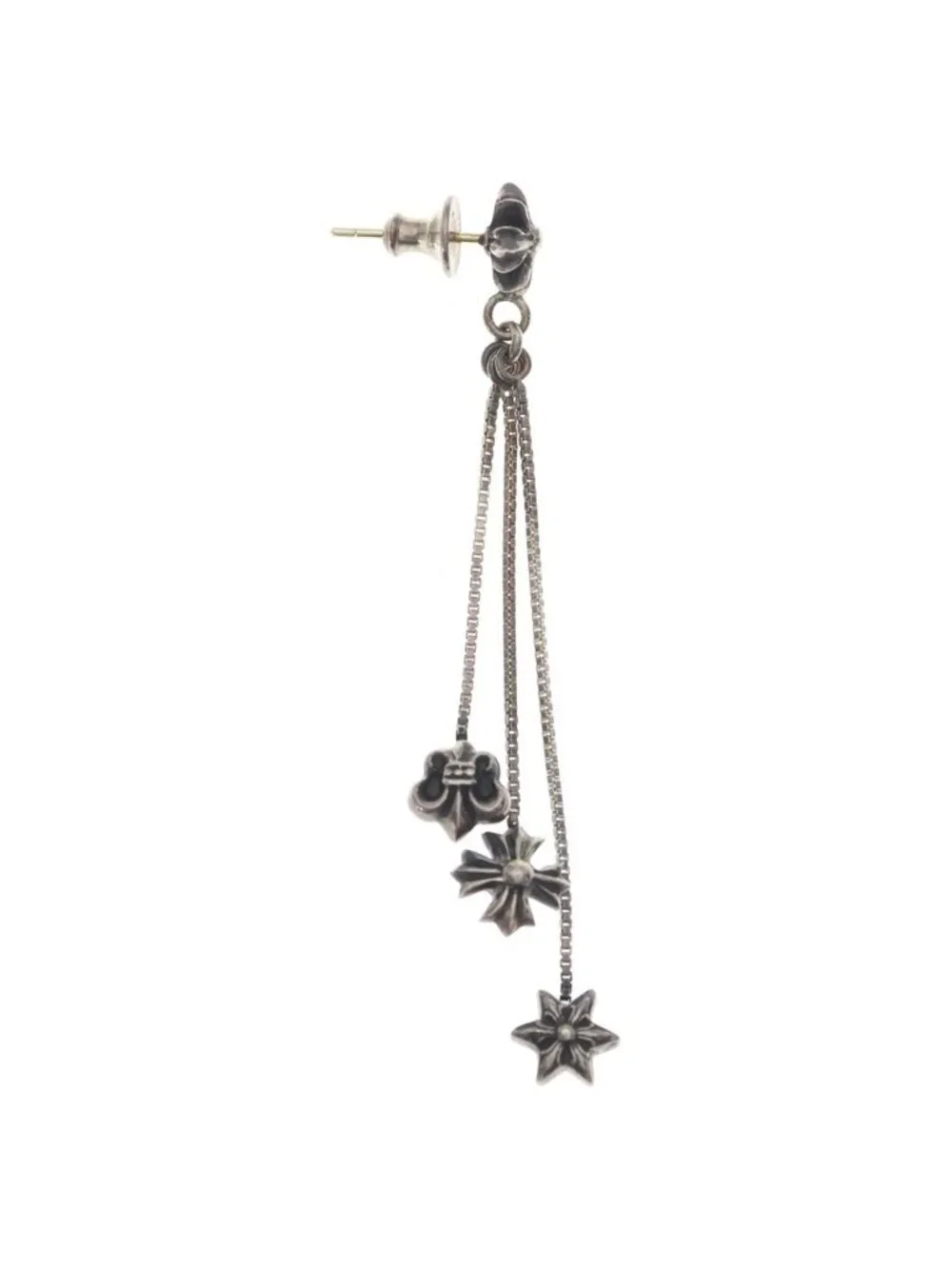 Chrome Hearts Jojo PST Pls Earrings Right Ear Silver